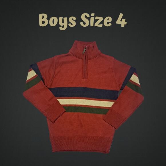 FAZE 1 Kids Quarter Zip Up Pullover Long Sleeve Sweater Size 4 - Picture 1 of 5